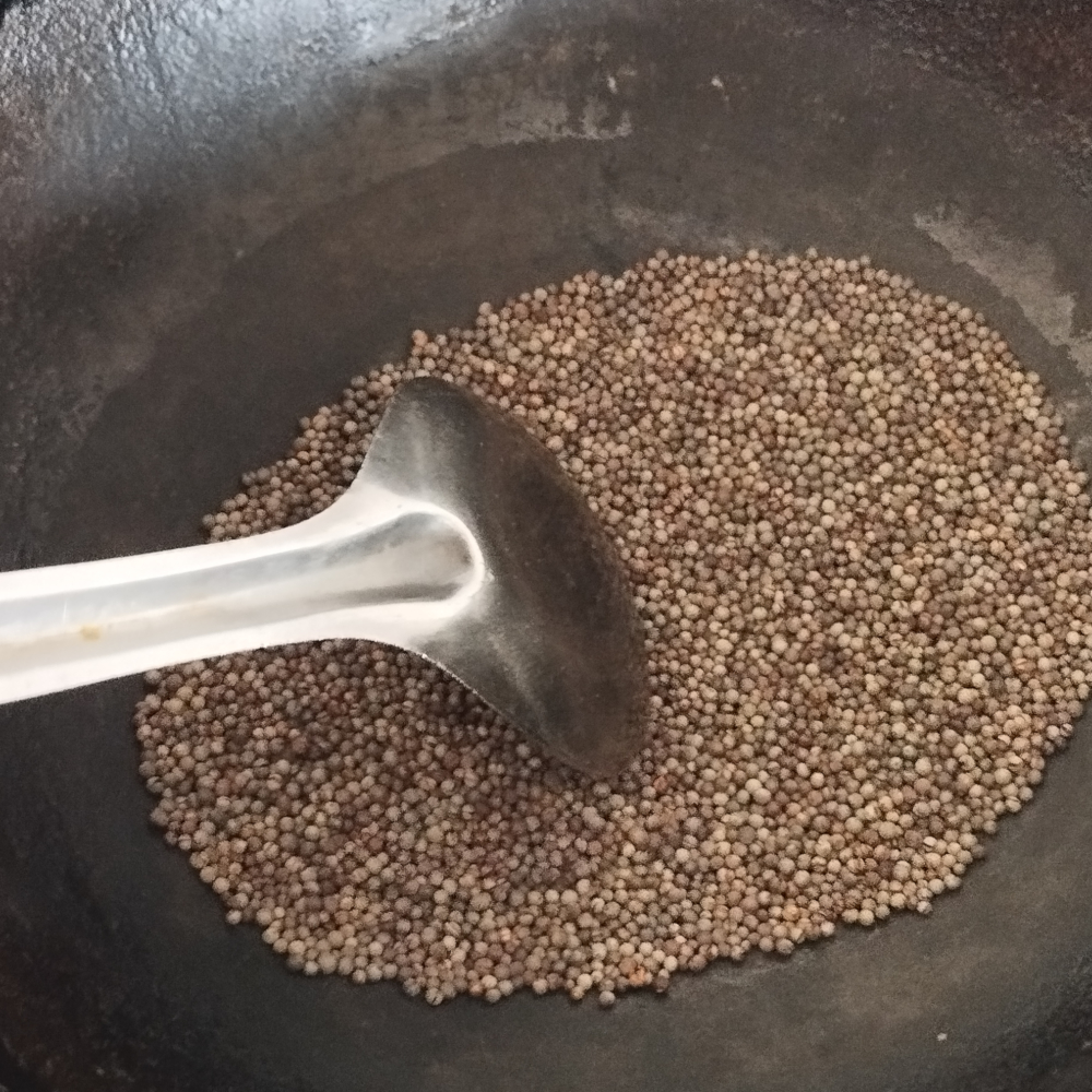 Roasting Mustard Seeds